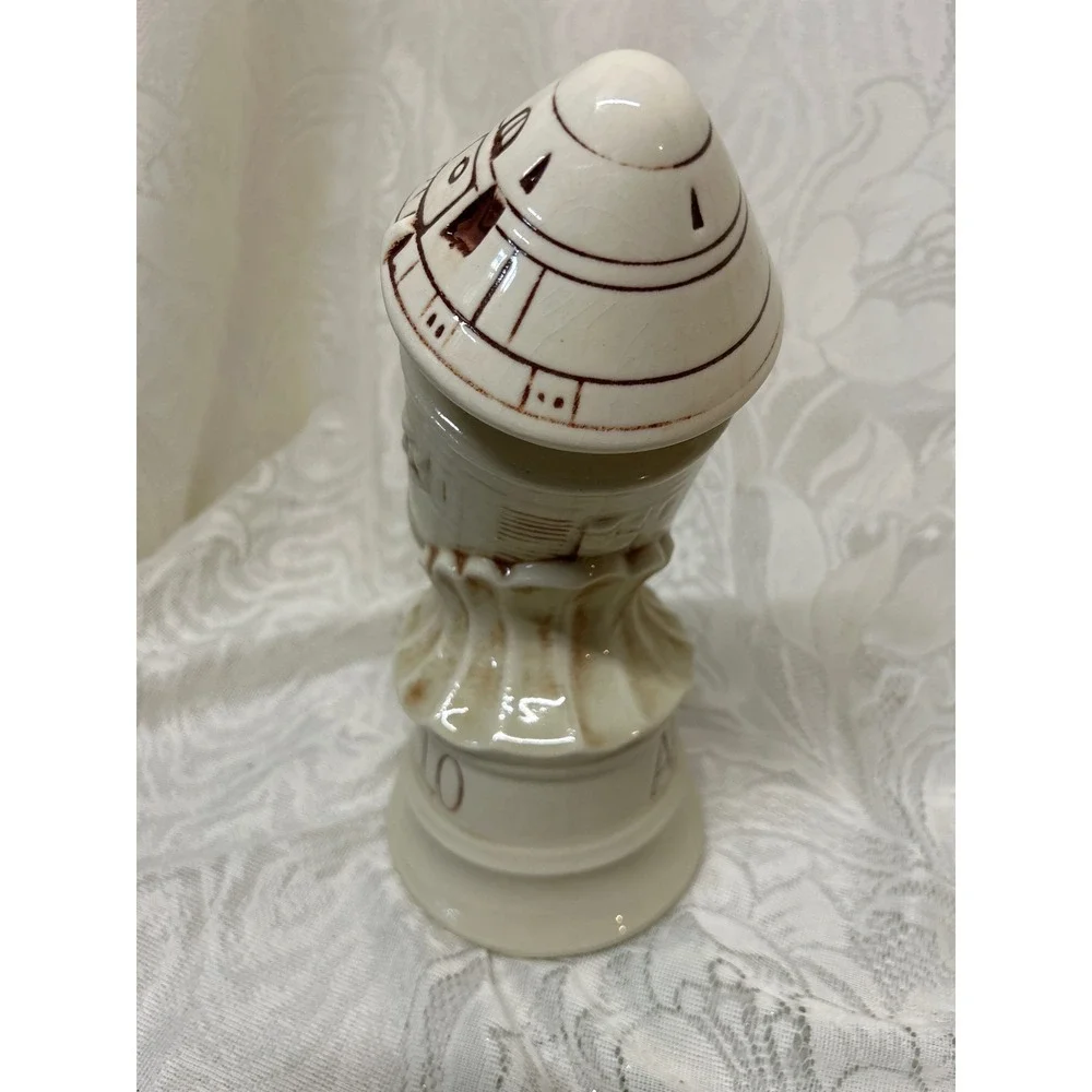 Vintage Thomas W‎ Sims Distillery Apollo Rocket Ceramic Decanter Space Mission